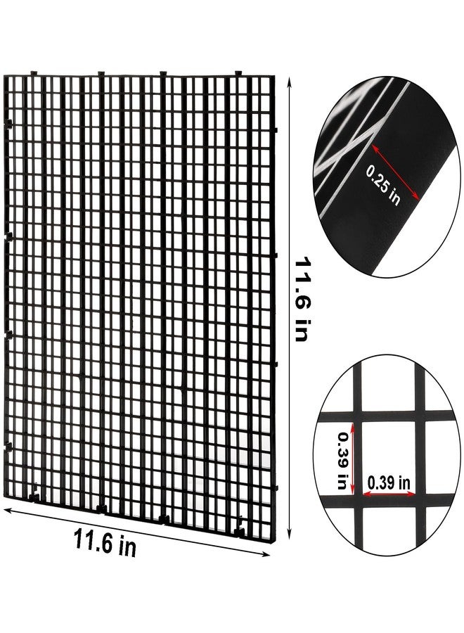 Okllen 12 Pack Aquarium Fish Tank Divider Plastic Egg Crate, Bottom Tray Grid Isolation, Plastic Egg Crate Grid Divider Tray for Mixed Breeding Light Diffuser - Image 2